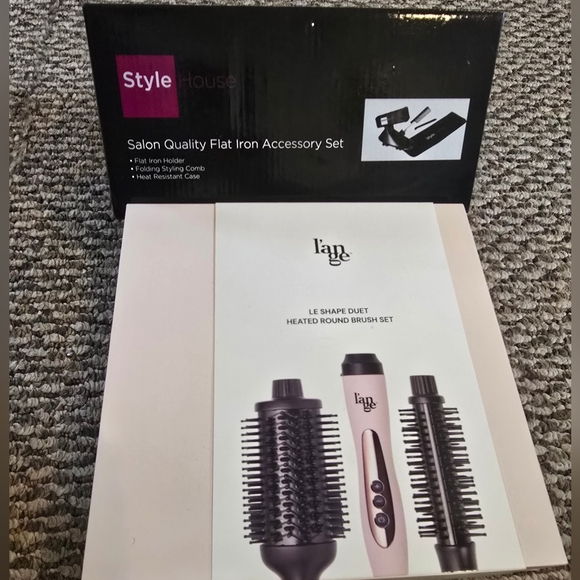 L'ange Heated Round Brush Set - Pink and Black - Picture 4 of 4